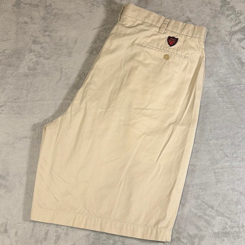 90s Vintage Polo Golf Ralph Lauren Pleated Shorts | Khaki | 42